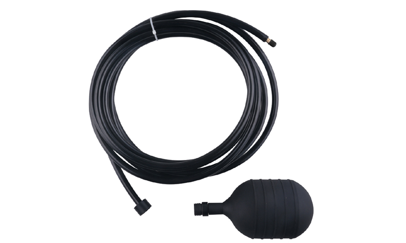 Testing bag with flexible hose